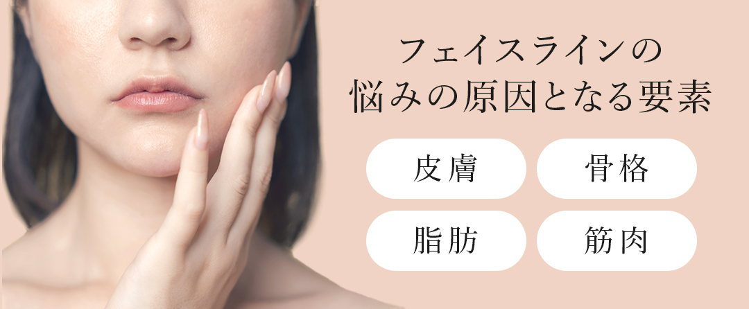 フェイスラインの悩みの原因となる要素